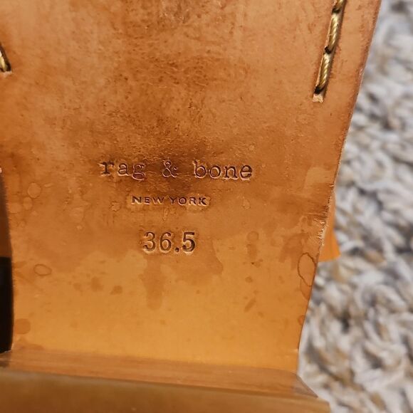 Rag & Bone Wyatt Woven Leather Sandals Size 36.5 - Picture 7 of 8